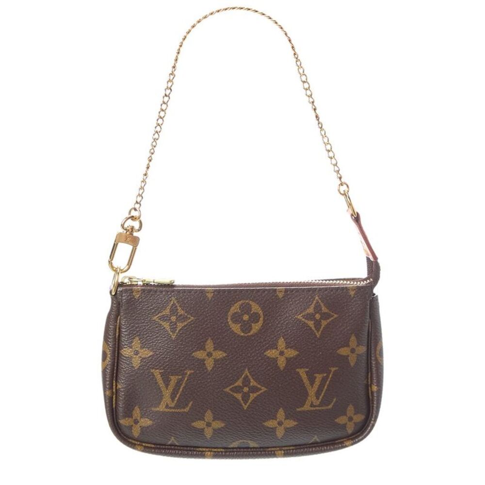Louis Vuitton Brown Monogram Canvas Mini Pochette Accessoires (Authentic